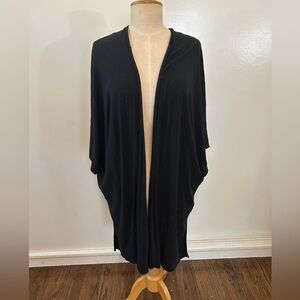 Black cotton lightweight shawl